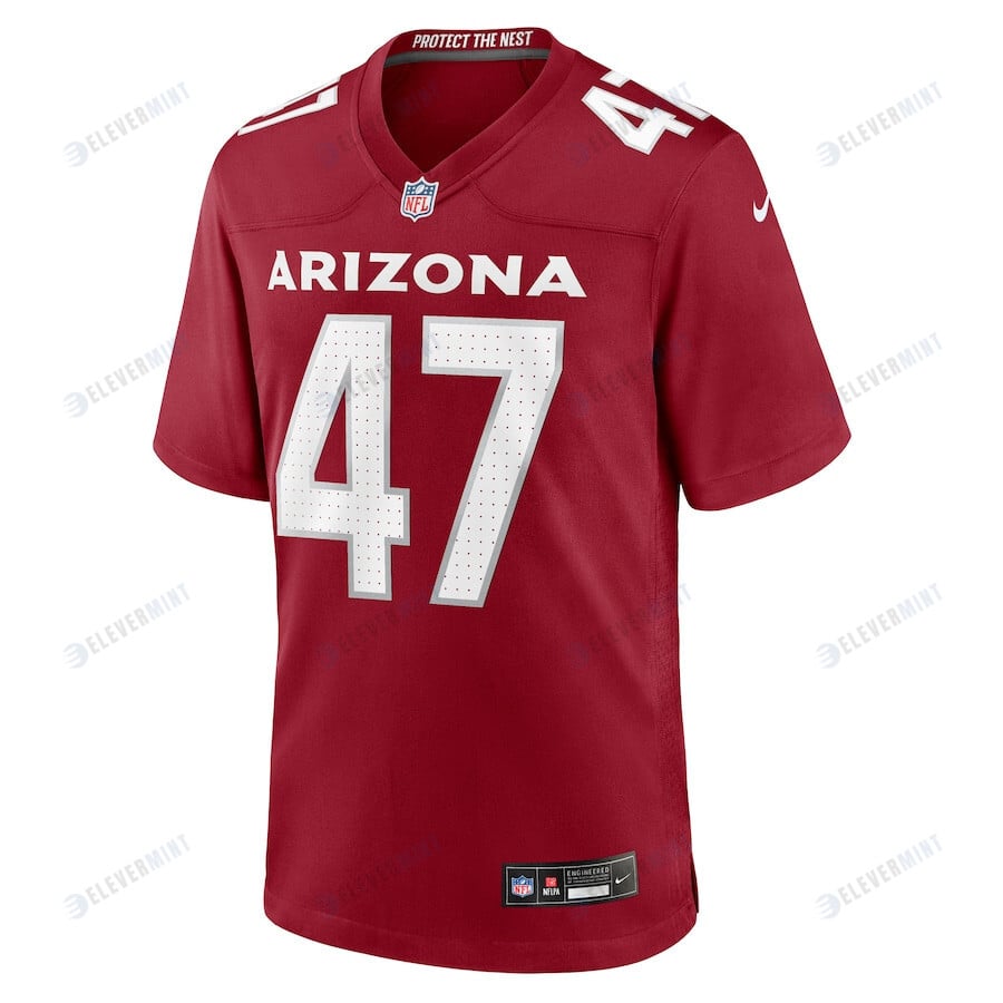 Ezekiel Turner 47 Arizona Cardinals Men Team Game Jersey - Cardinal
