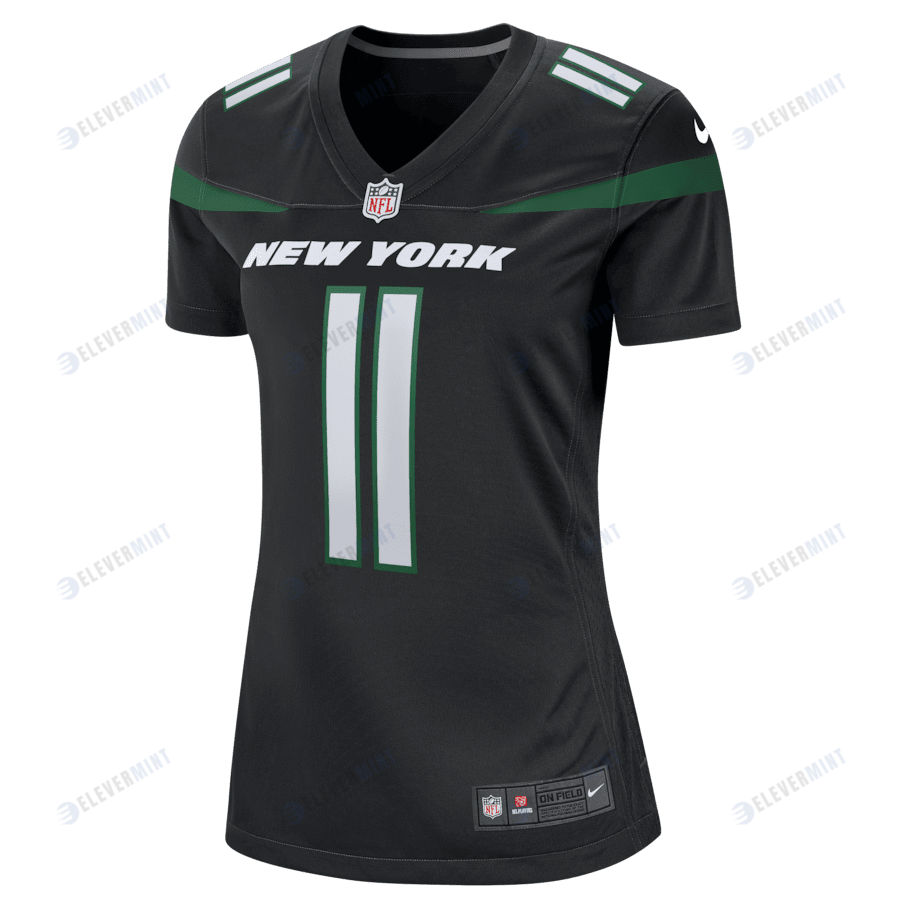 Jermaine Johnson II 11 New York Jets Women's Alternate Game Jersey - Stealth Black