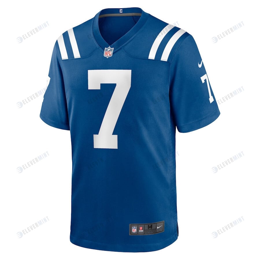 Matt Gay 7 Indianapolis Colts Men Team Game Jersey - Royal