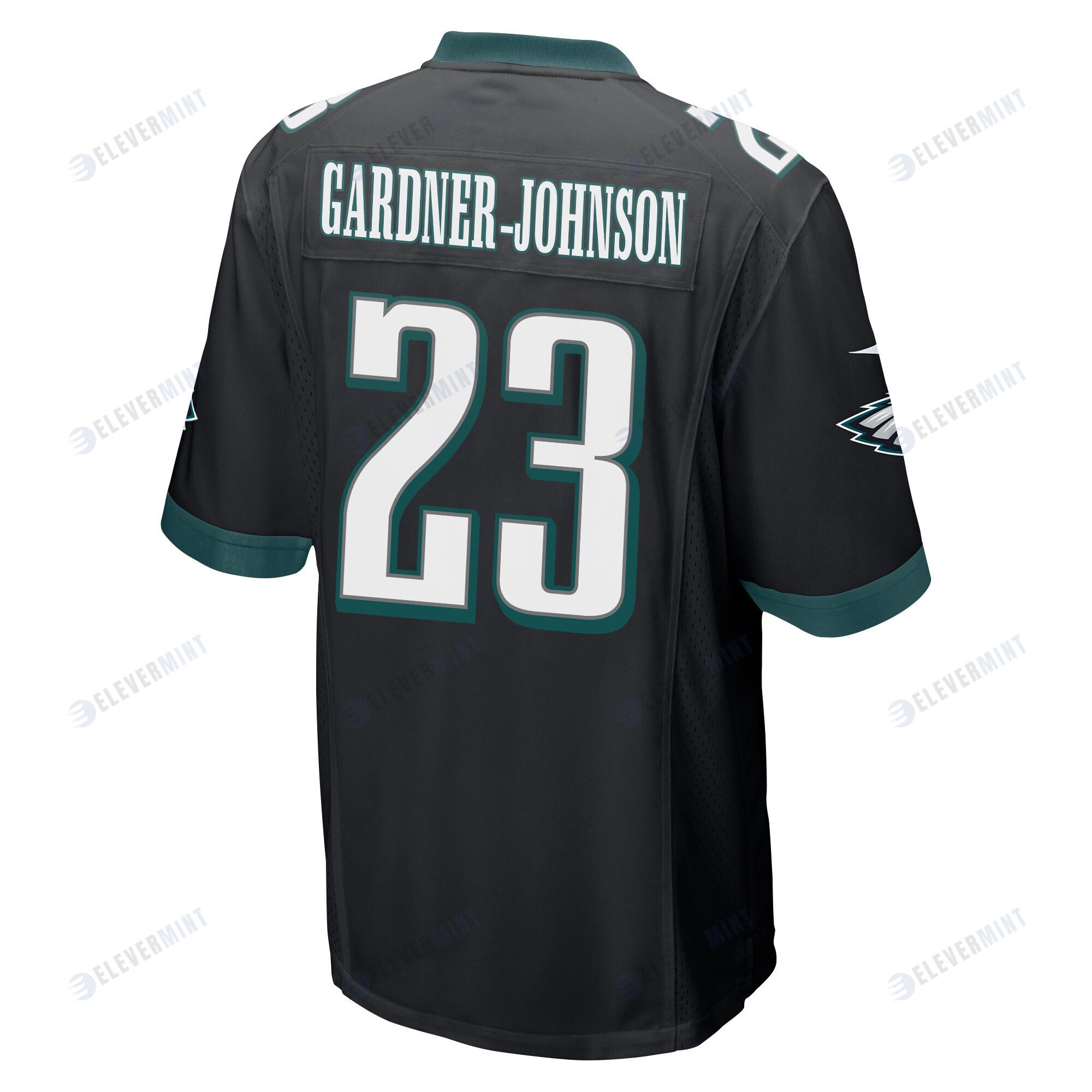 C.J. Gardner-Johnson 23 Philadelphia Eagles Super Bowl LVII Champions 2 Stars Men Game Jersey - Black