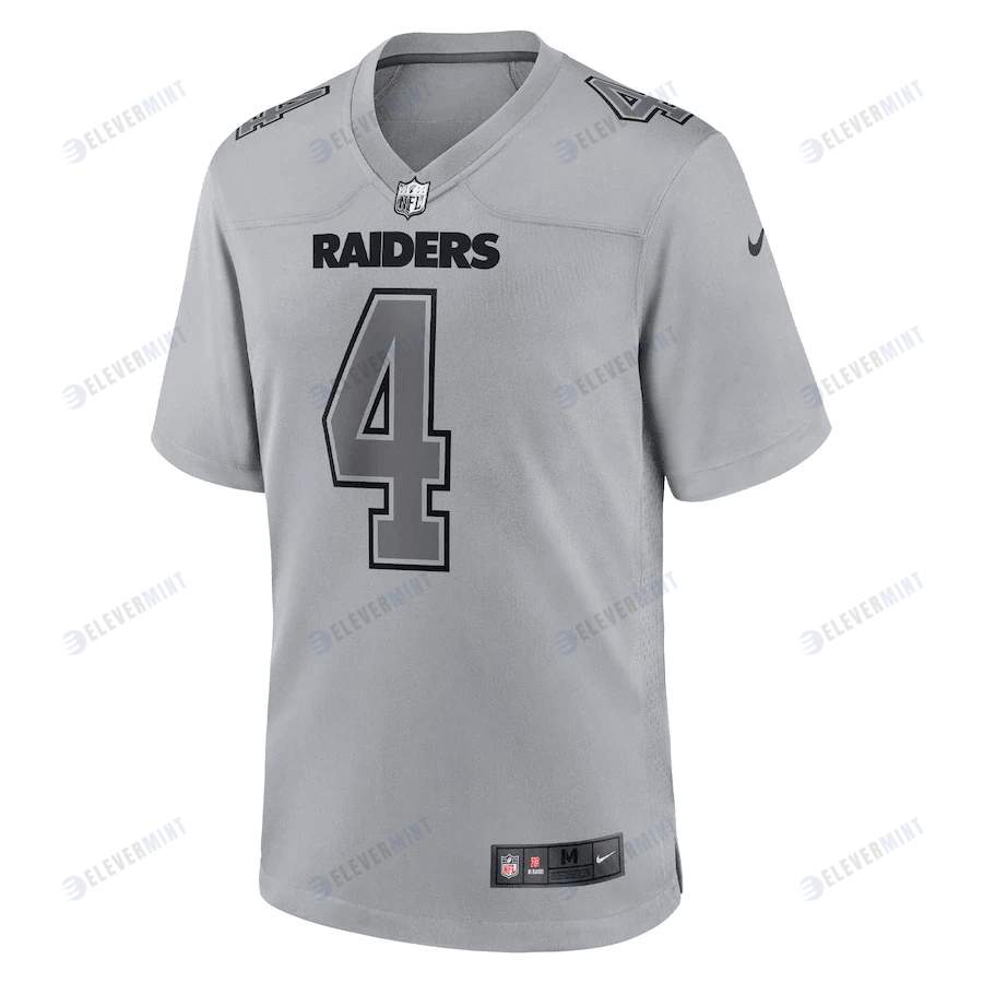 Derek Carr 4 Las Vegas Raiders Men Atmosphere Fashion Game Jersey - Gray