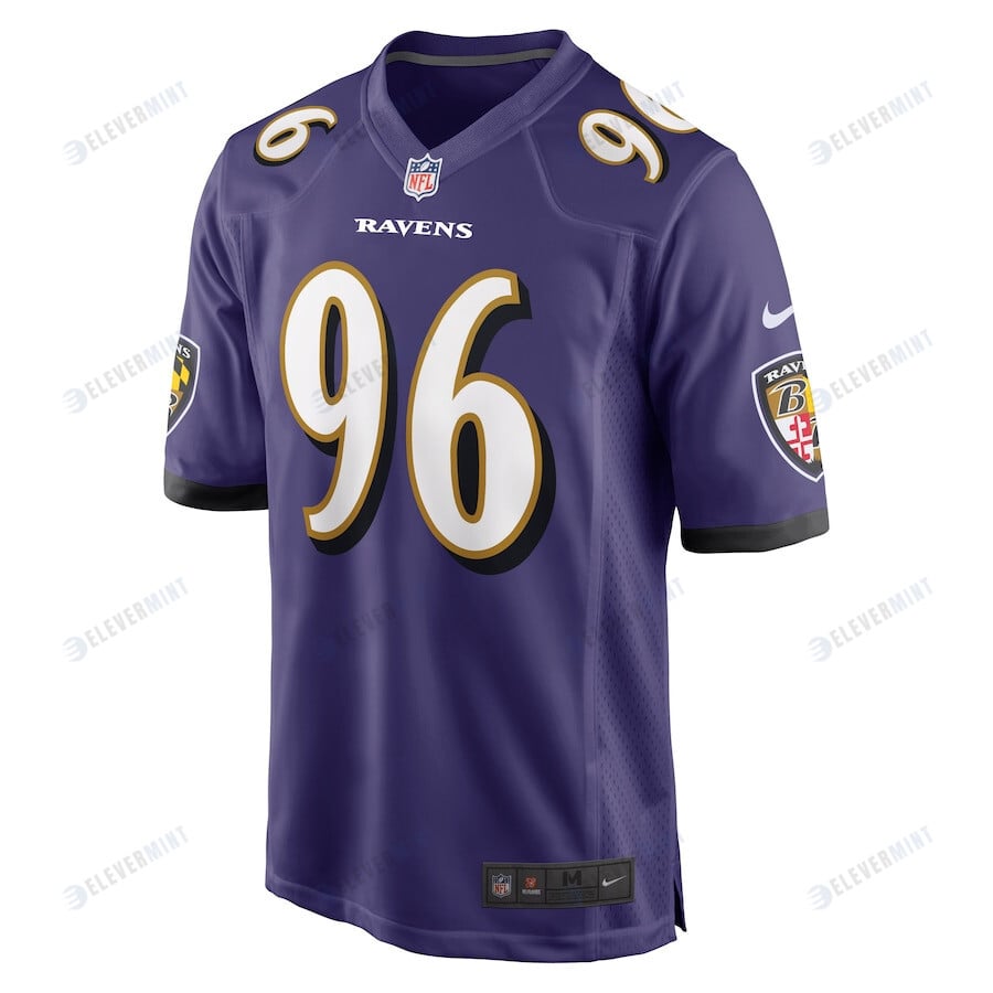 Broderick Washington 96 Baltimore Ravens Men Game Jersey - Purple