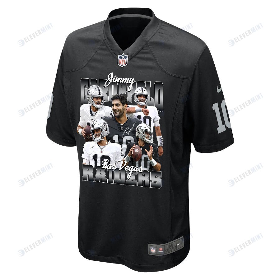 Jimmy Garoppolo 10 Las Vegas Raiders The Golden Arm Game Jersey - Men, Black