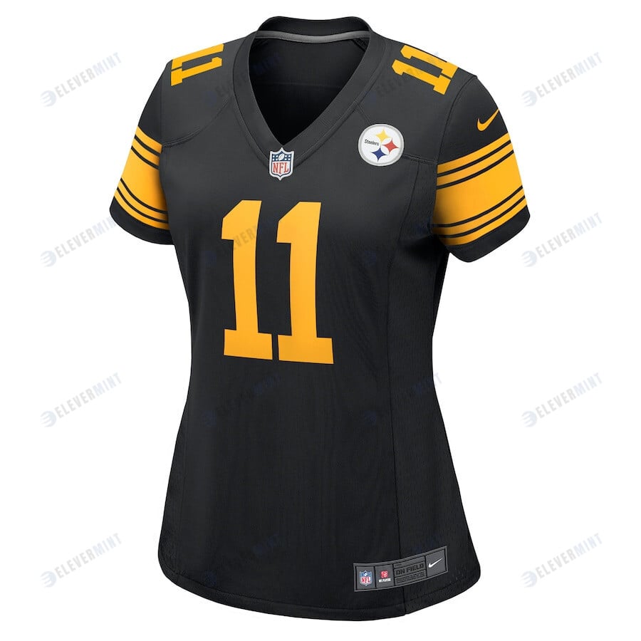 Chase Claypool 11 Pittsburgh Steelers Women Alternate Game Jersey - Black