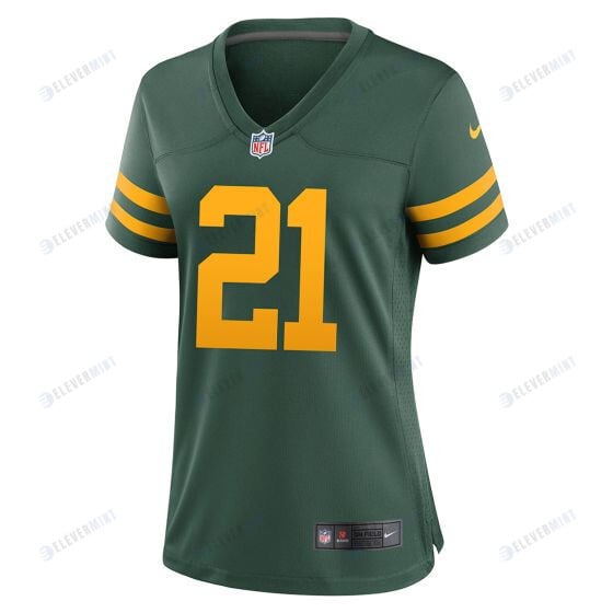 Eric Stokes 21 Green Bay Packers 50s Classic Women Game Jersey - Green & Gold