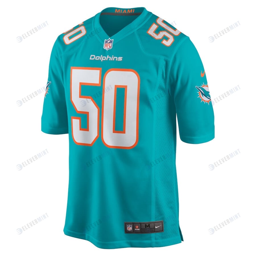 Chase Winovich 50 Miami Dolphins Men Team Game Jersey - Aqua