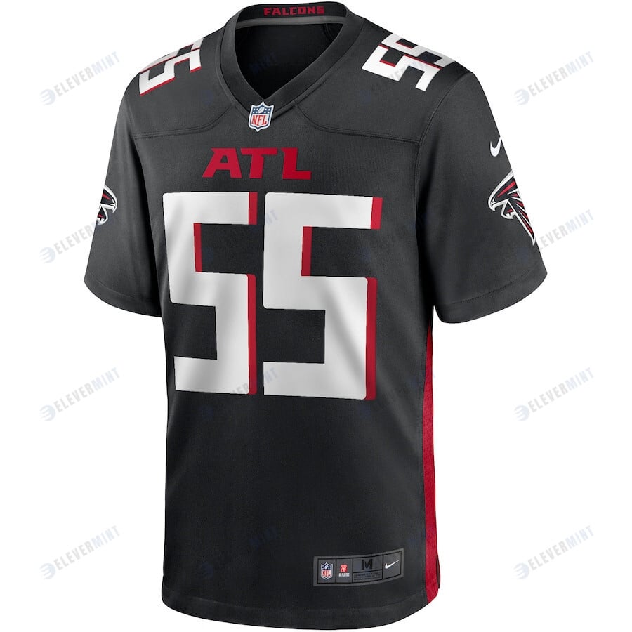 John Abraham 55 Atlanta Falcons Men Game Retired Jersey - Black