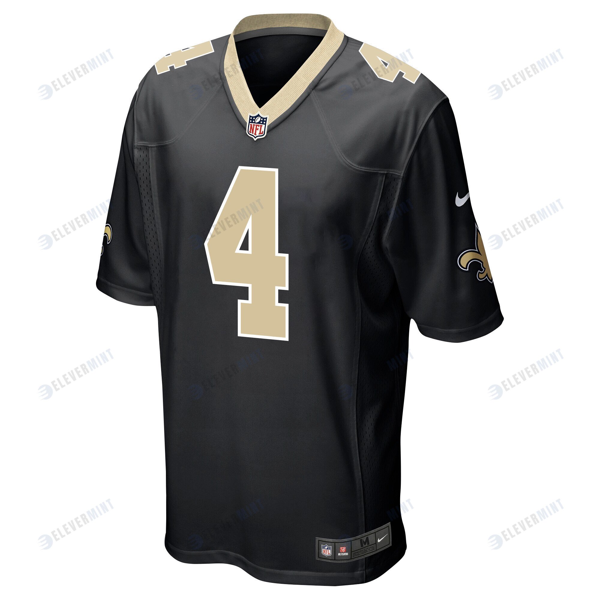Derek Carr 4 New Orleans Saints Game Men Jersey - Black