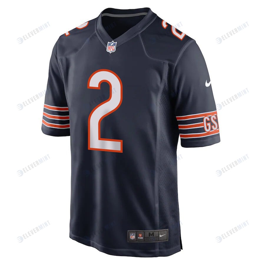 D.J. Moore 2 Chicago Bears Game Men Jersey - Navy