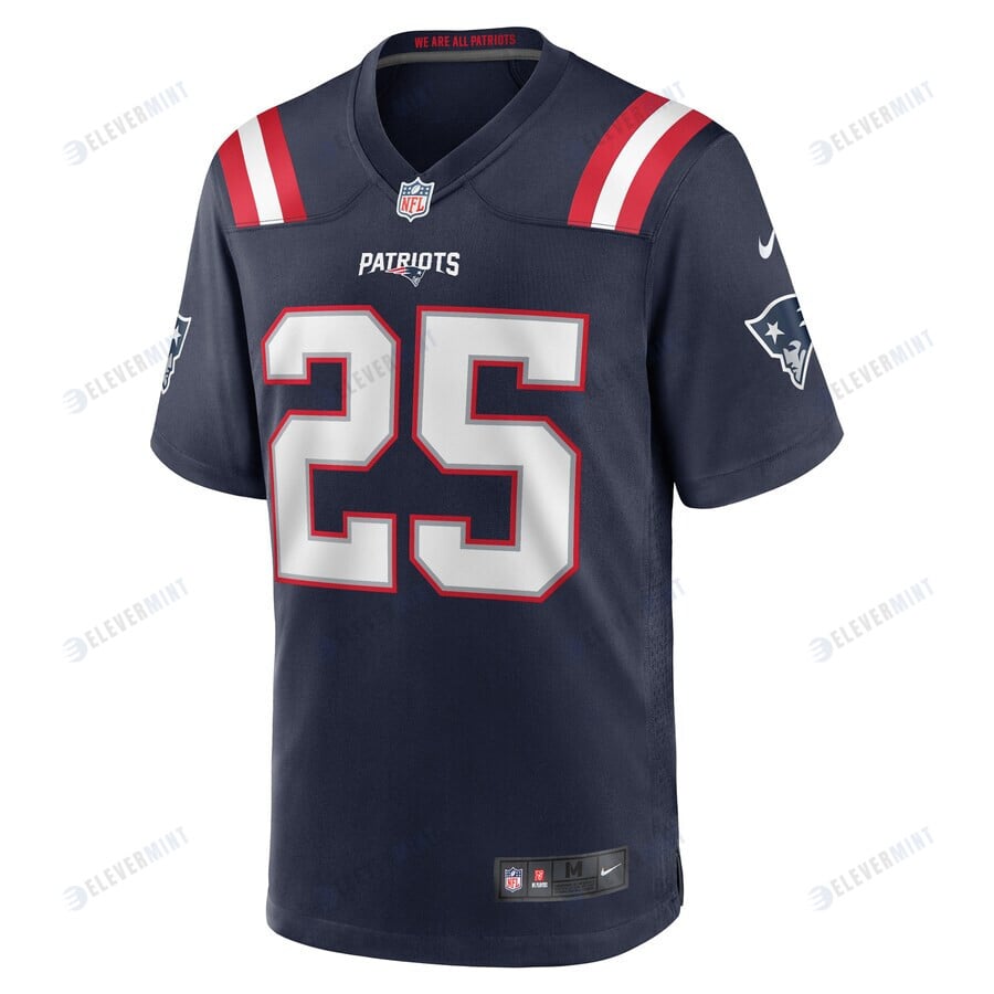 Marcus Jones New England Patriots Game Player Jersey - Navy