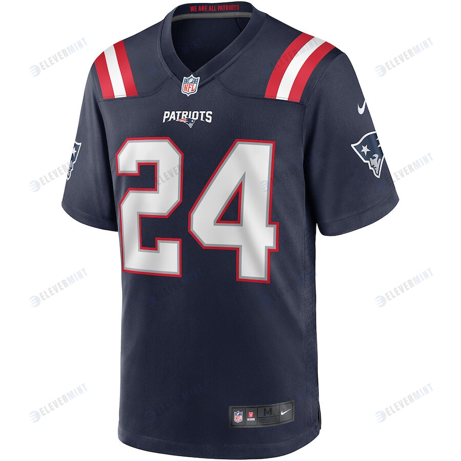 Ty Law 24 New England Patriots Men Game Retired Jersey - Navy