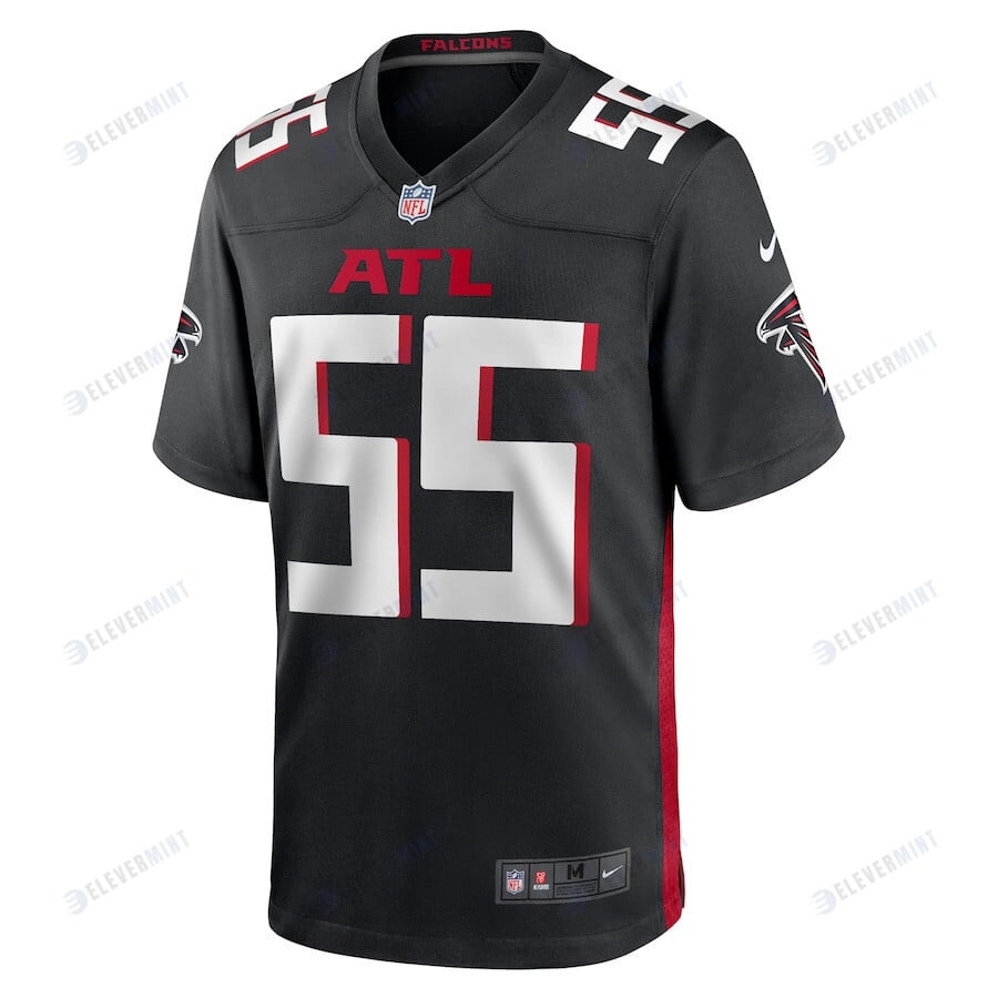 Kaden Elliss 55 Atlanta Falcons Men's Team Game Jersey - Black