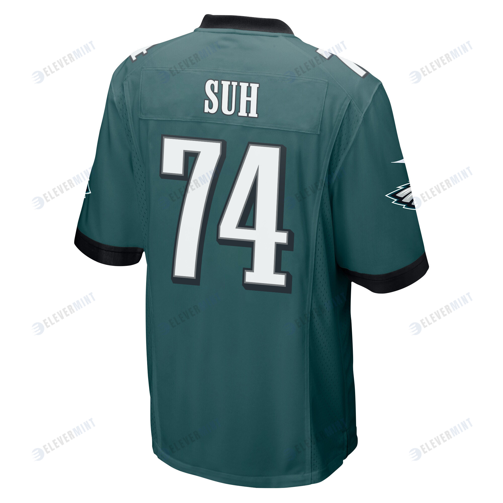 Ndamukong Suh 74 Philadelphia Eagles Super Bowl LVII Champions 2 Stars Men Game Jersey - Midnight Green