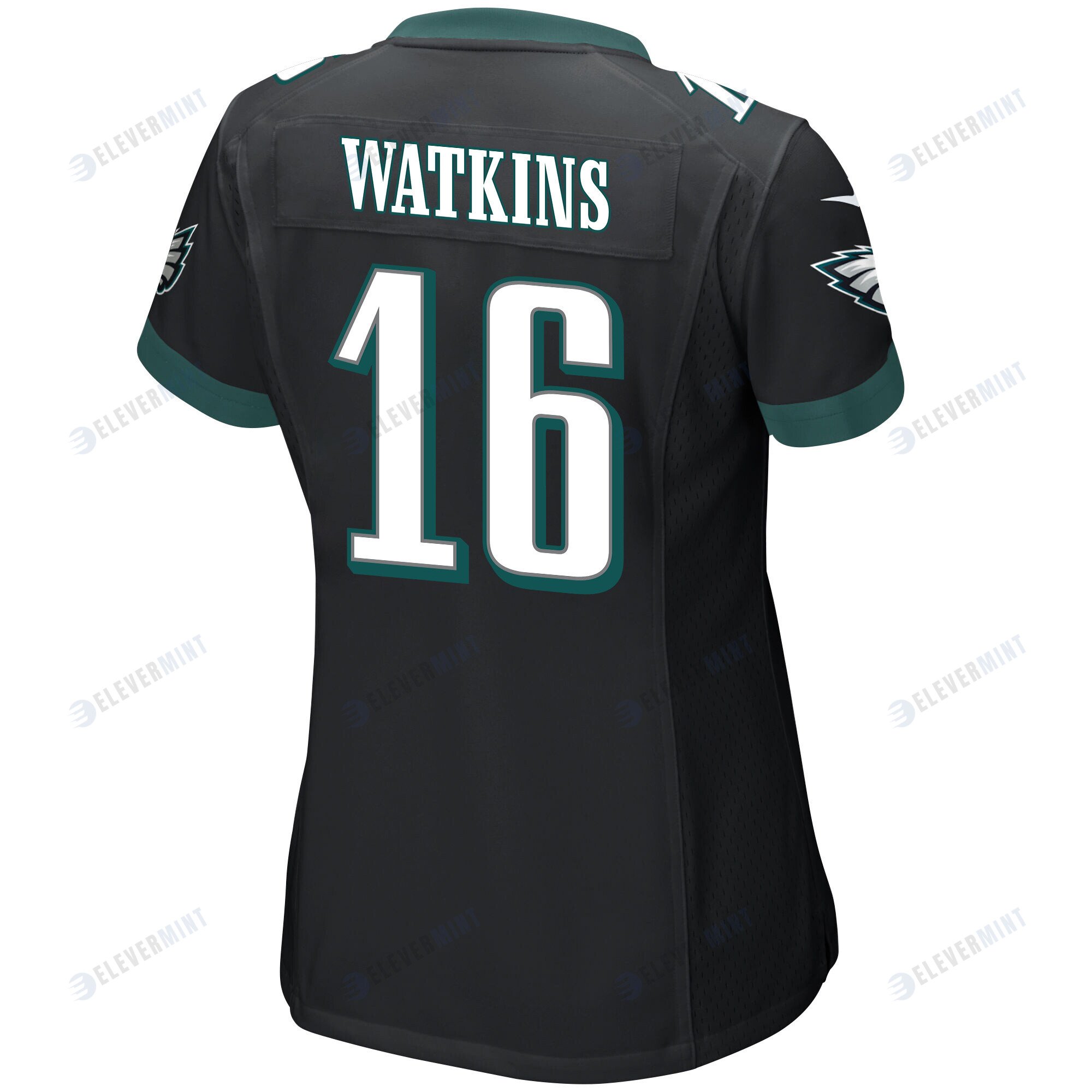 Quez Watkins 16 Philadelphia Eagles Super Bowl LVII Champions 2 Stars Women Game Jersey - Black