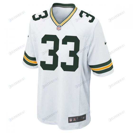 Aaron Jones 33 Green Bay Packers Men Away Game Jersey - White