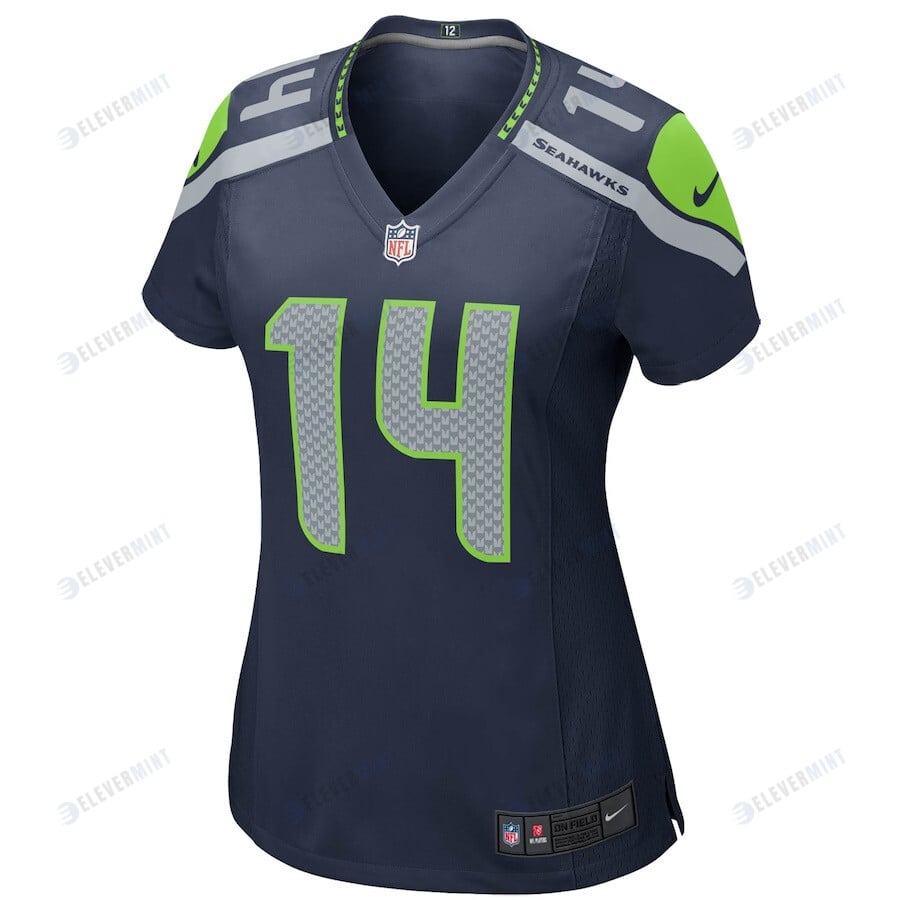 DK Metcalf 14 Seattle Seahawks Women Game Jersey - College Navy
