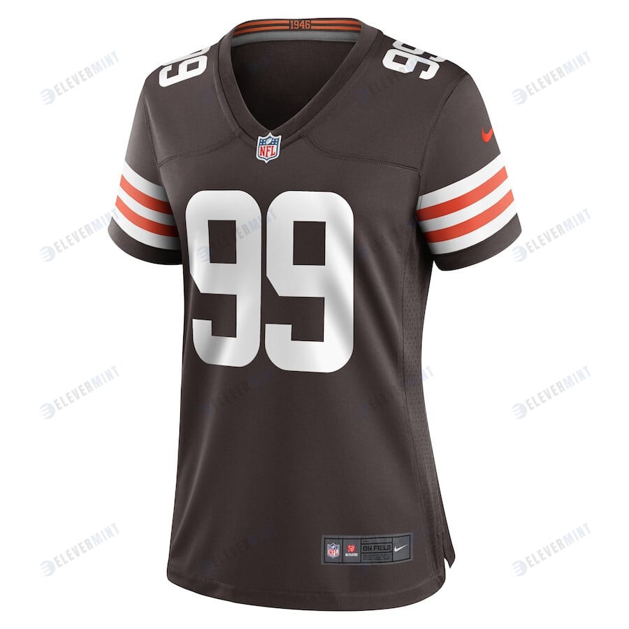 Za'Darius Smith 99 Cleveland Browns Women Team Game Jersey - Brown
