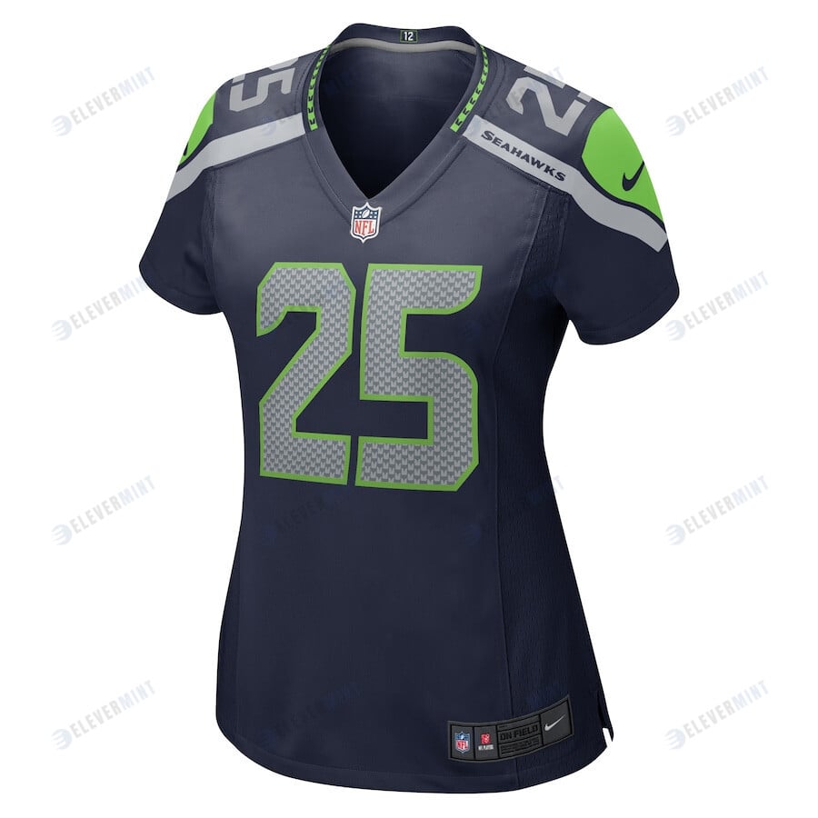 Kenny McIntosh 25 Seattle Seahawks Women Game Jersey - College Navy
