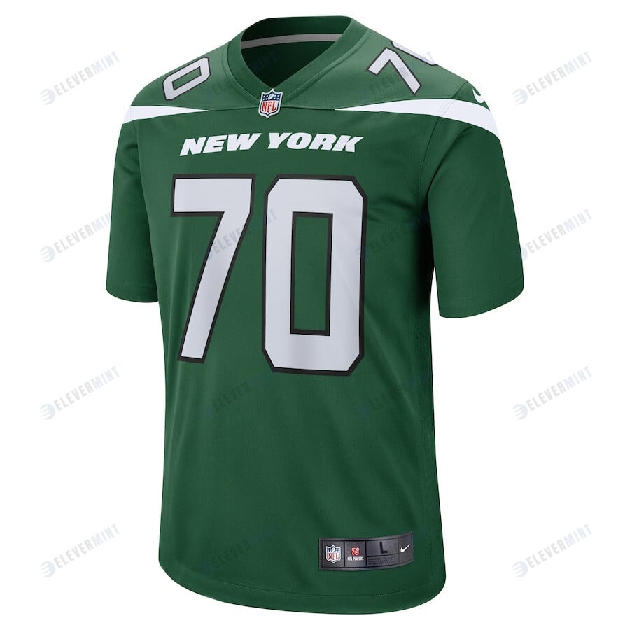 Quinton Jefferson 70 New York Jets Men Team Game Jersey - Gotham Green
