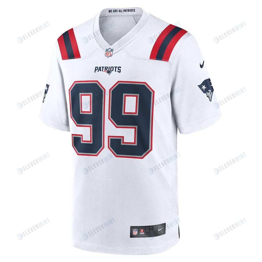 Keion White 99 New England Patriots Men Game Jersey - White