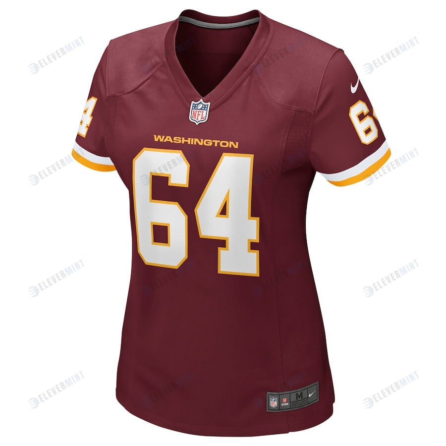 David Bada 64 Washington Commanders Football Team Women Game Jersey - Burgundy