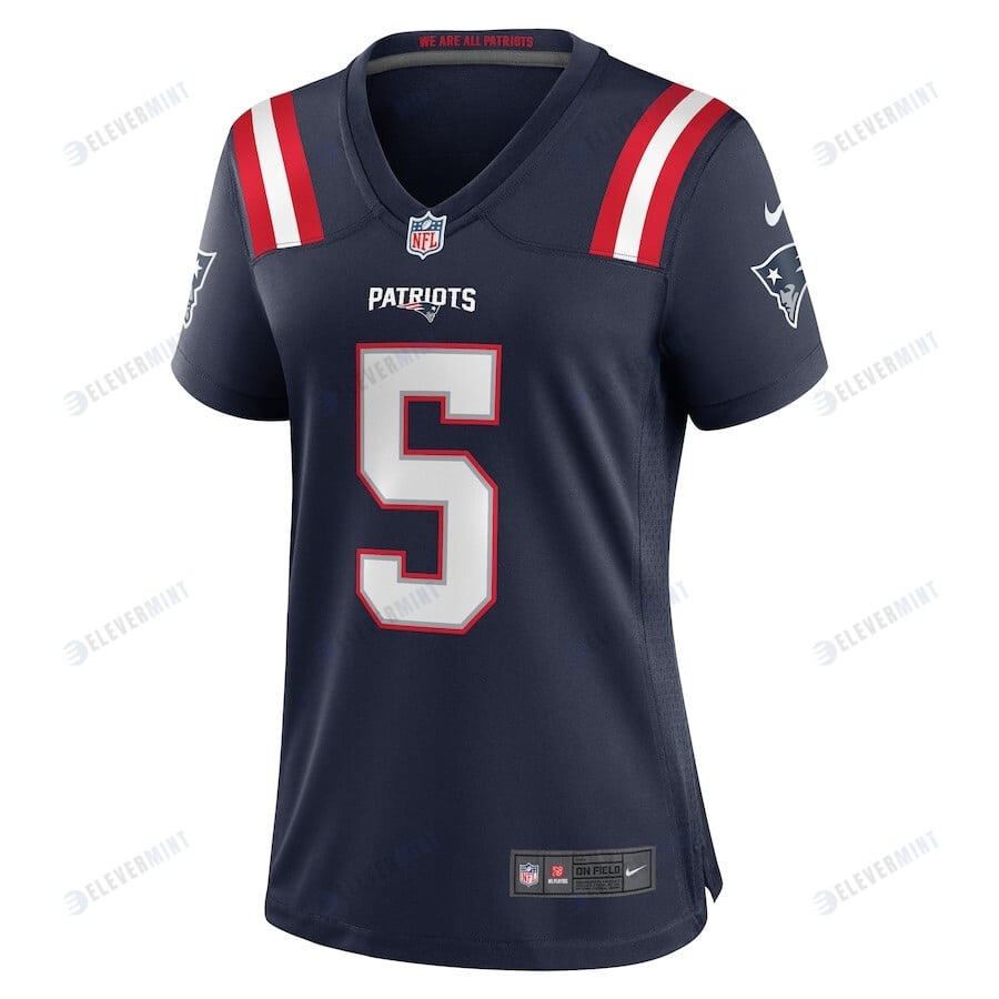 Jabrill Peppers 5 New England Patriots Women's Game Player Jersey - Navy