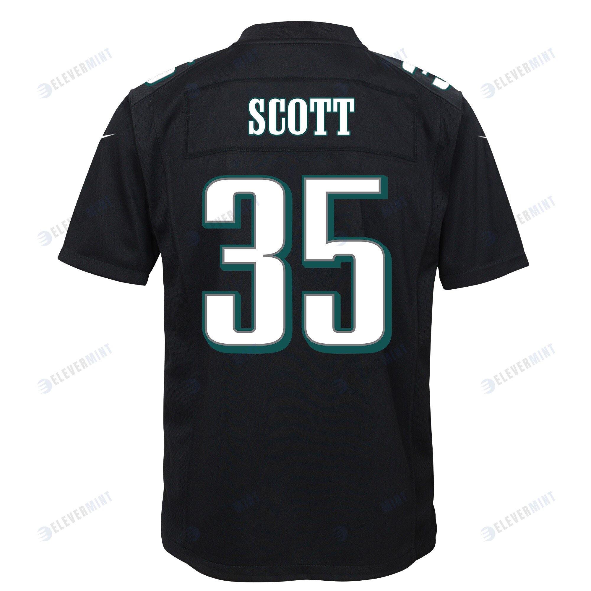 Boston Scott 35 Philadelphia Eagles Super Bowl LVII Champions 2 Stars Youth Game Jersey - Black
