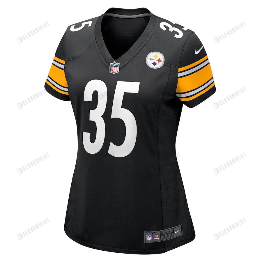 Arthur Maulet 35 Pittsburgh Steelers Women's Game Jersey - Black