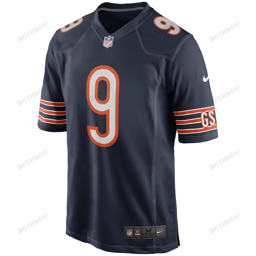 Nick Foles 9 Chicago Bears Men Team Game Jersey - Navy