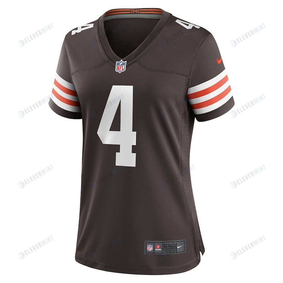 Deshaun Watson 4 Cleveland Browns Women Jersey - Brown