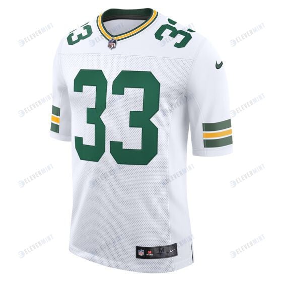 Aaron Jones 33 Green Bay Packers Men Away Limited Jersey - White