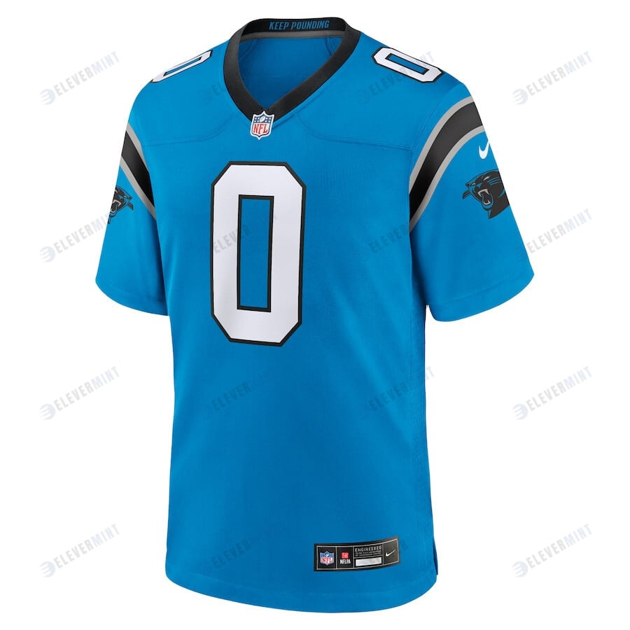 Brian Burns 0 Carolina Panthers Men's Alternate Game Jersey - Blue