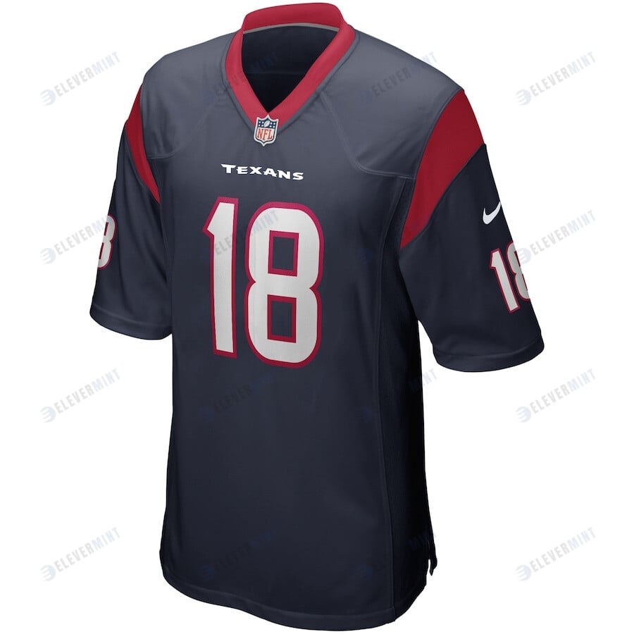 Randall Cobb 18 Houston Texans Men's Game Jersey - Navy