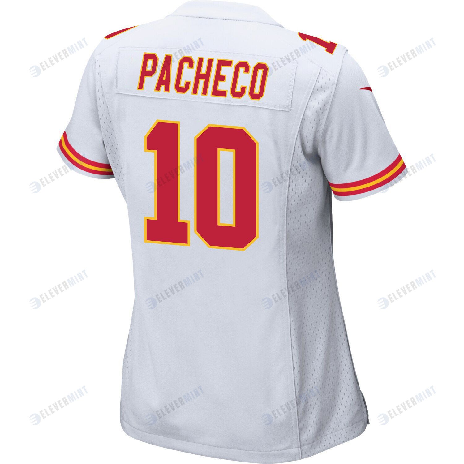 Isiah Pacheco 10 Kansas City Chiefs Super Bowl LVII Champions 3 Stars Women Game Jersey - White