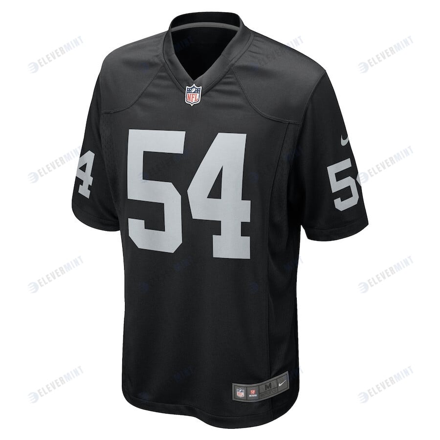Netane Muti 54 Las Vegas Raiders Men Team Game Jersey - Black