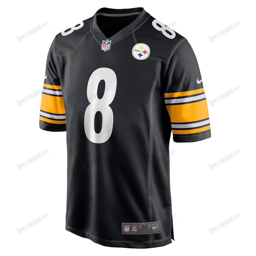 Kenny Pickett 8 Pittsburgh Steelers 2022 Draft First Round Pick Game Jersey In Black