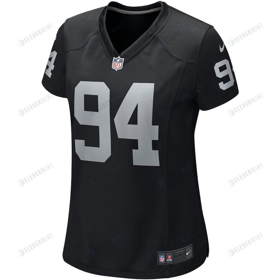 Carl Nassib 94 Las Vegas Raiders Women Game Jersey - Black