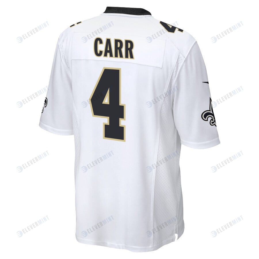 Derek Carr 4 New Orleans Saints Game Men Jersey - White