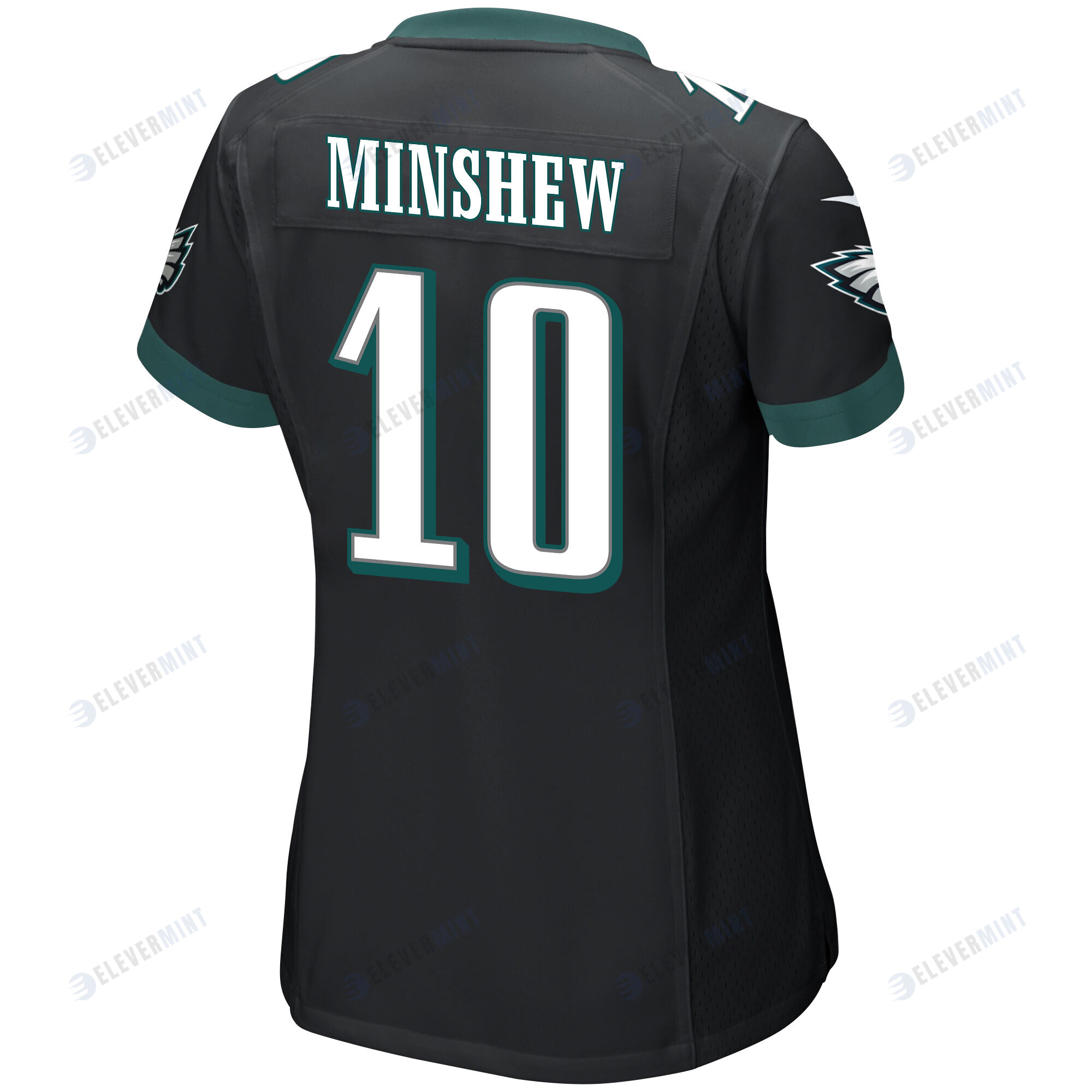 Gardner Minshew 10 Philadelphia Eagles Super Bowl LVII Champions 2 Stars Women Game Jersey - Black
