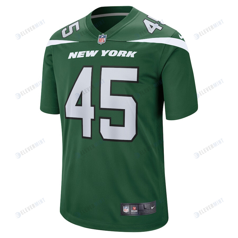 Hamsah Nasirildeen 45 New York Jets Men Game Jersey - Gotham Green