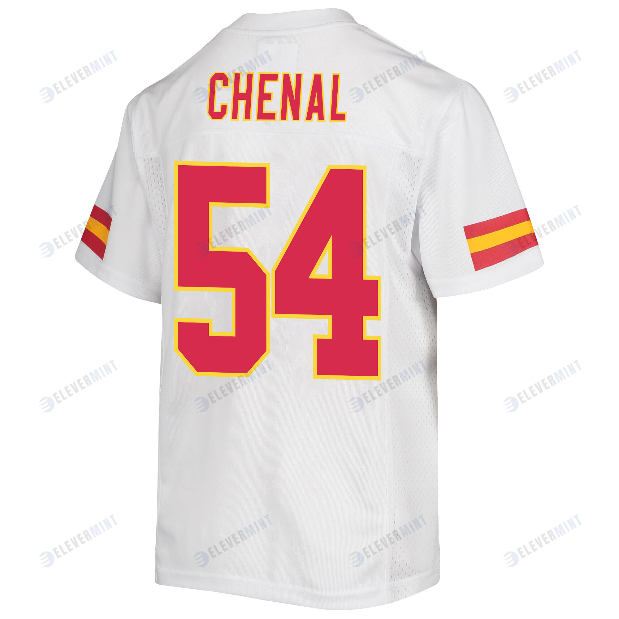 Leo Chenal 54 Kansas City Chiefs Super Bowl LVII Champions 3 Stars Youth Game Jersey - White