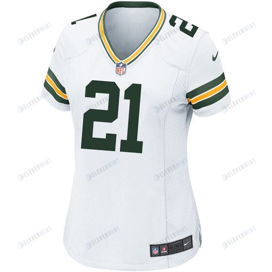 Eric Stokes 21 Green Bay Packers Women Away Game Jersey - White