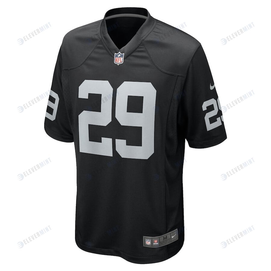 Christopher Smith II 29 Las Vegas Raiders Men Team Game Jersey - Black