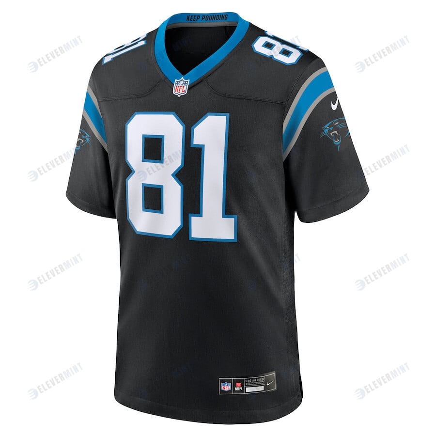 Hayden Hurst 81 Carolina Panthers Team Game Men Jersey - Black
