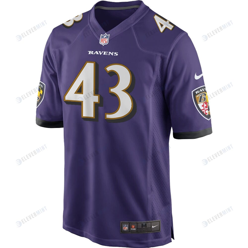 Baltimore Ravens Marcus Williams 43 Game Jersey - Purple Jersey