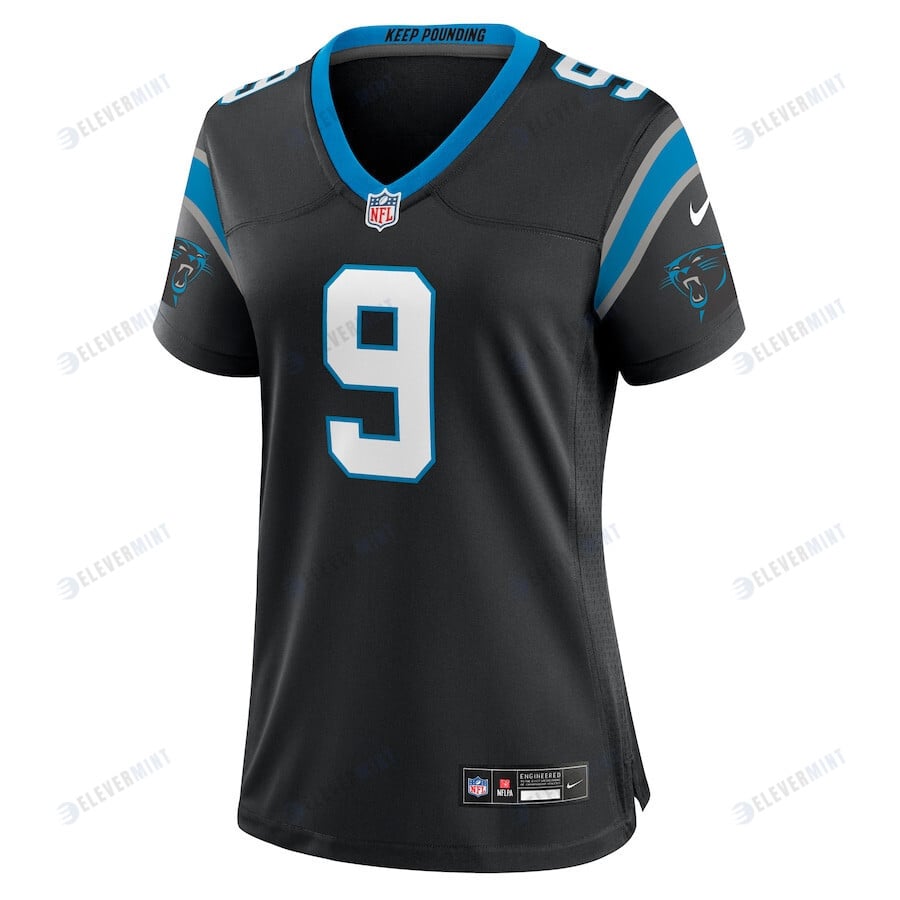 Bryce Young 9 Carolina Panthers Women's Team Game Jersey - Black