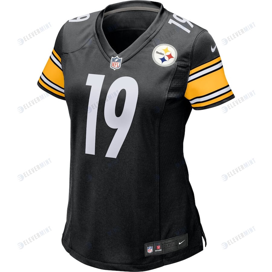 JuJu Smith-Schuster 19 Pittsburgh Steelers Women's Jersey - Black