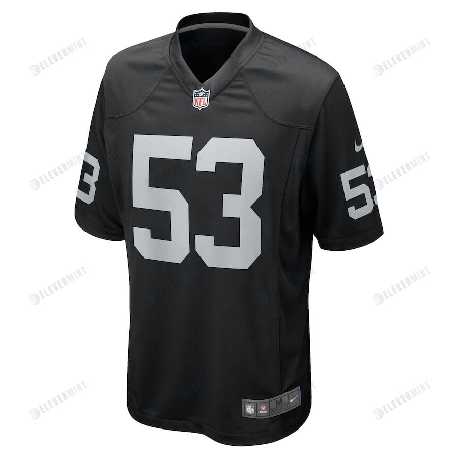 Isaac Darkangelo 53 Las Vegas Raiders Men Team Game Jersey - Black