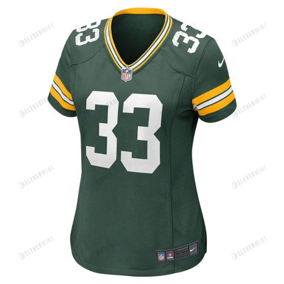 Aaron Jone 33 Green Bay Packers Women Home Game Jersey - Green