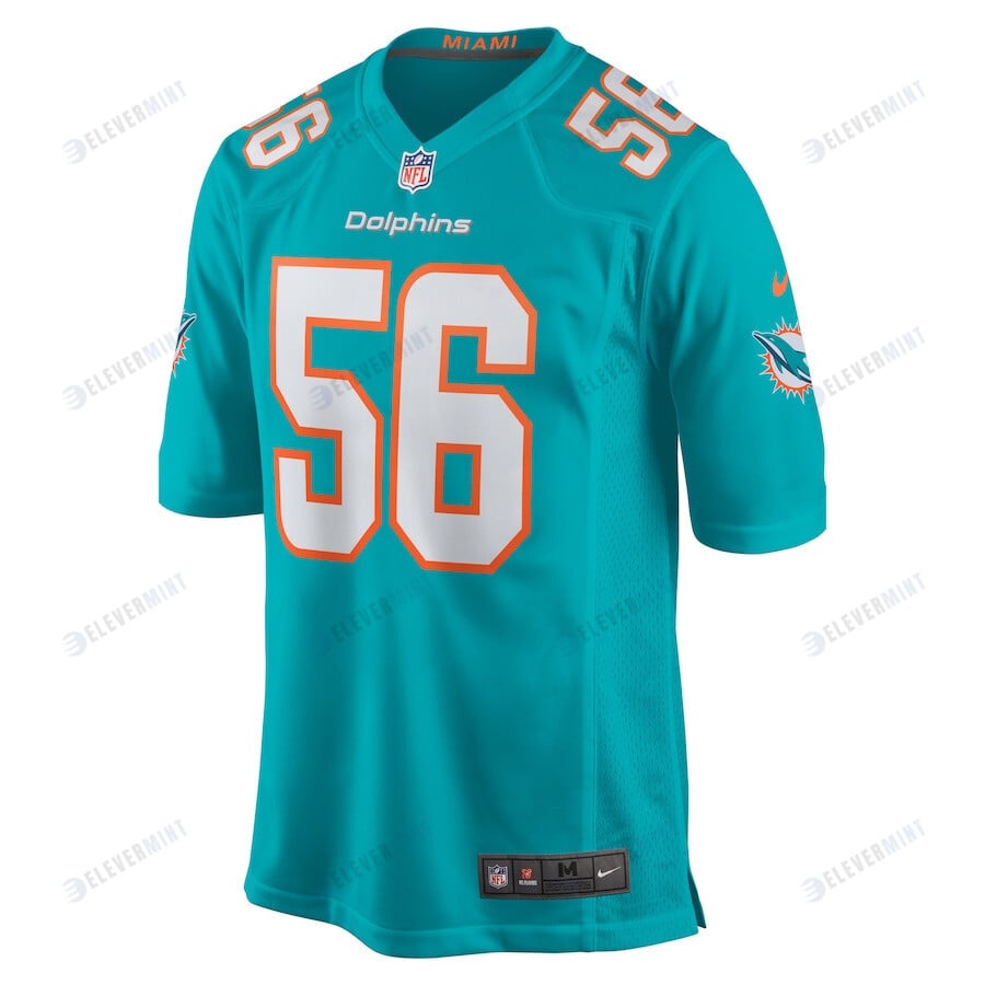 Quinton Bell 56 Miami Dolphins Game Men Jersey - Aqua